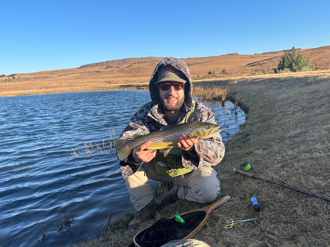 brown trout at laverpa fly fishing dullstroom