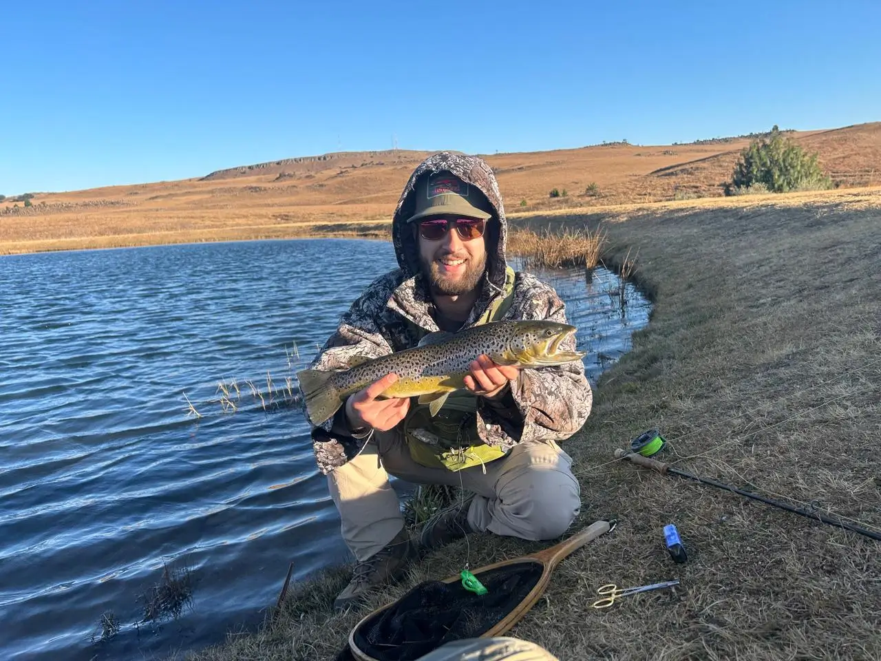Private fly fishing coaching with Shayne at Laverpa